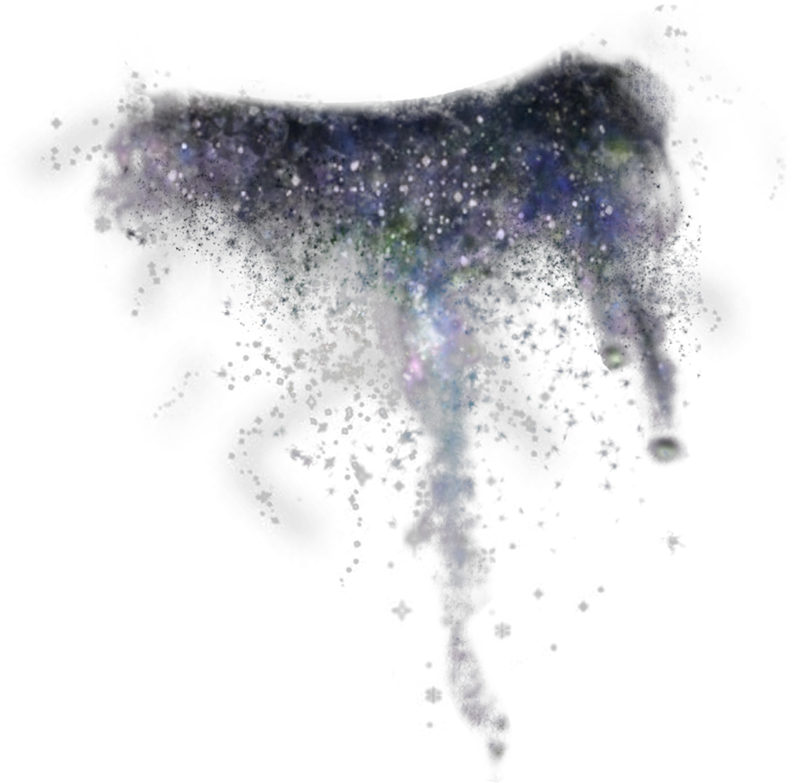 Glitter Glittertears Broken Blue Black Sticker - Sketch (887x1182), Png Download