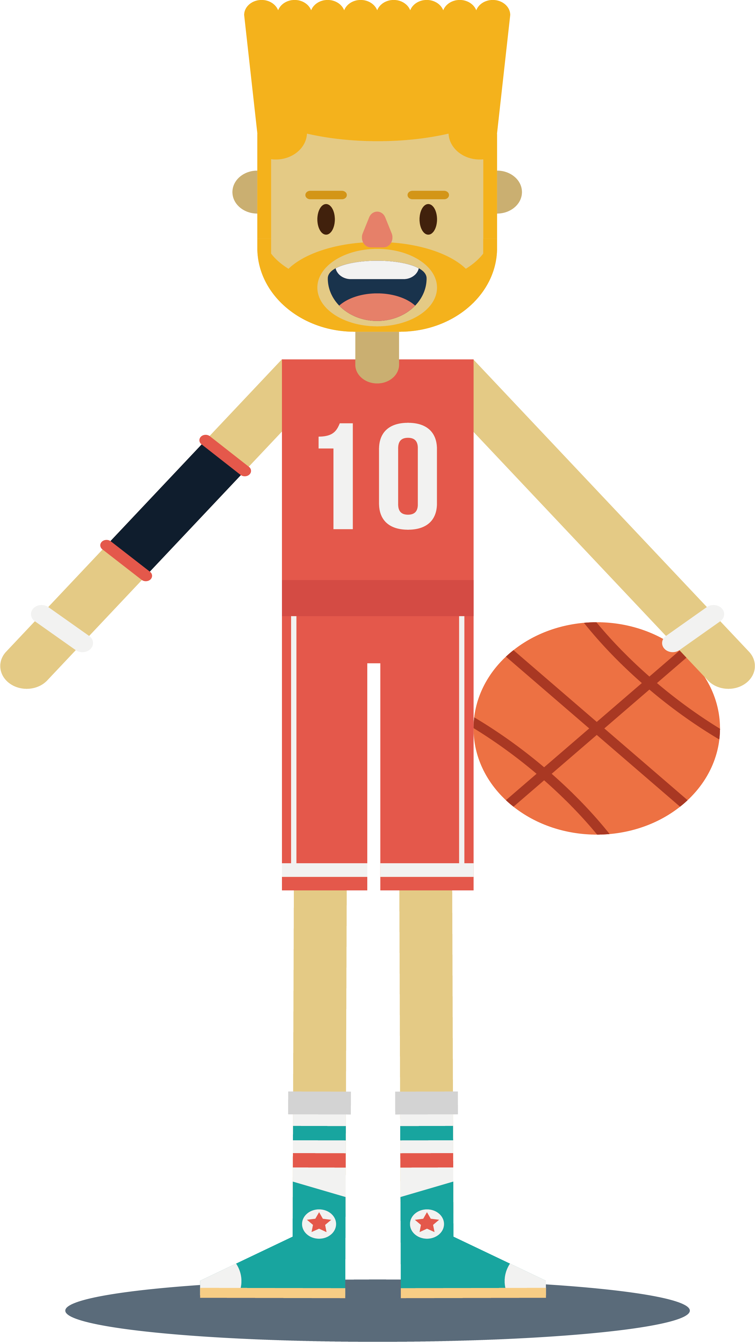 Toy Basketball Clipart Png - Basketball (2477x4398), Png Download