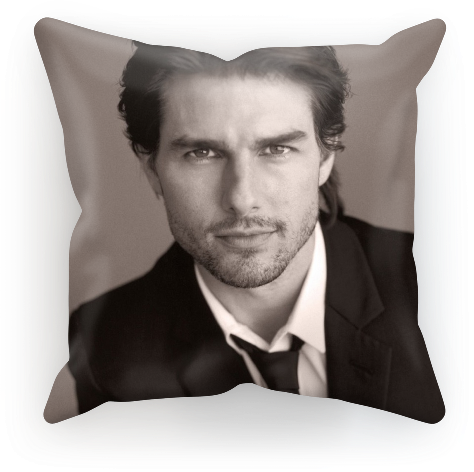 Tom Cruise In Black And White ﻿sublimation Cushion - Tom Cruise (1024x1024), Png Download