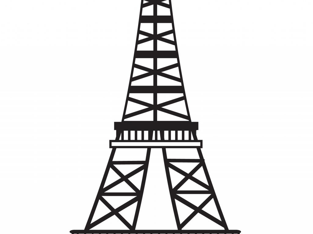 Download Eiffel Tower Clip Art - Eiffel Tower Vector Png (1024x768), Png Download