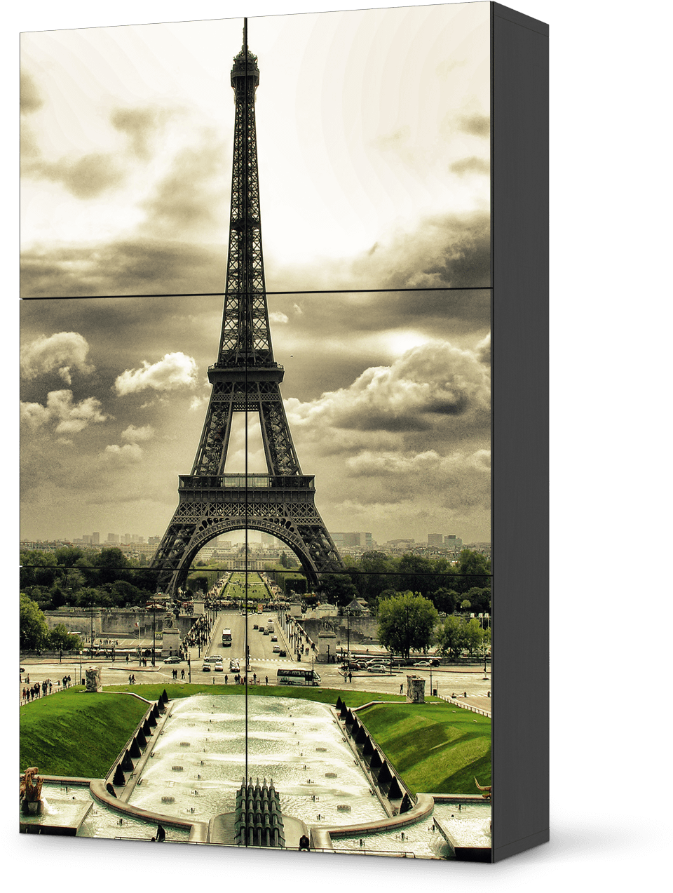 Besta Schrank Hochkant 6 Tren Belfolie Eiffel Tower - Paises Turisticos (1500x1500), Png Download