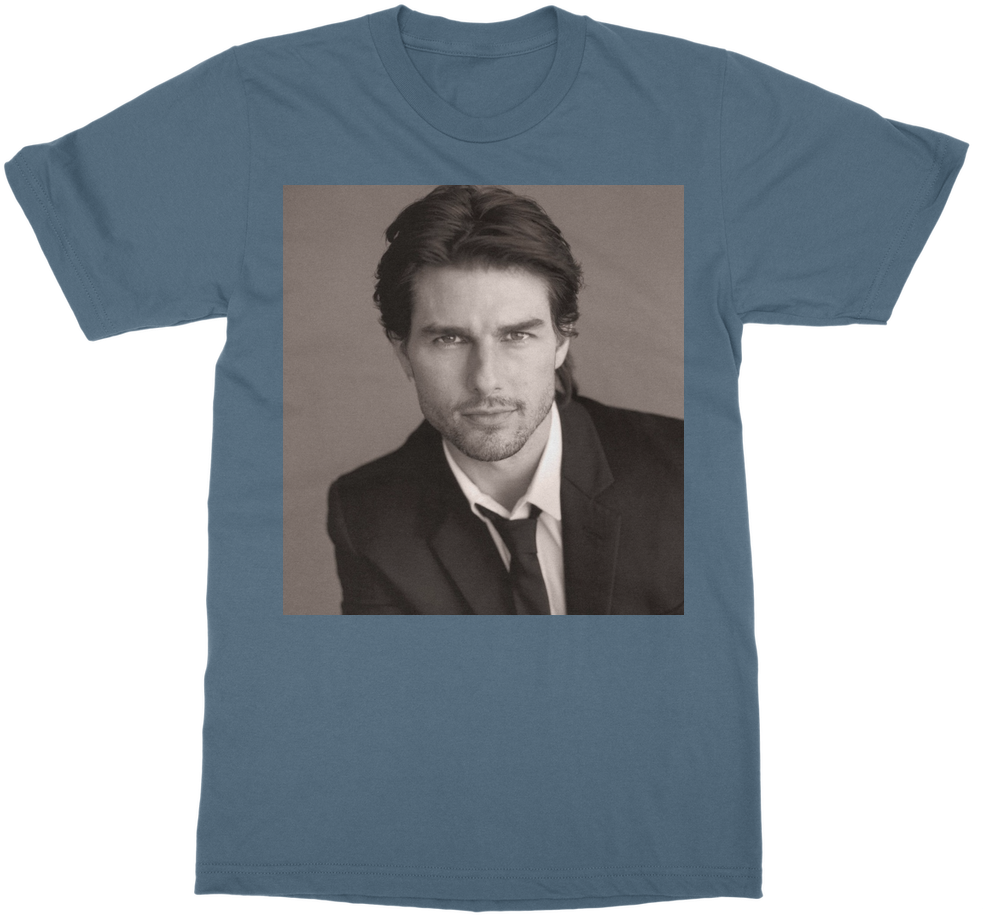 Tom Cruise In Black And White ﻿classic Adult T-shirt - Tom Cruise Most Handsome Men (1024x1024), Png Download
