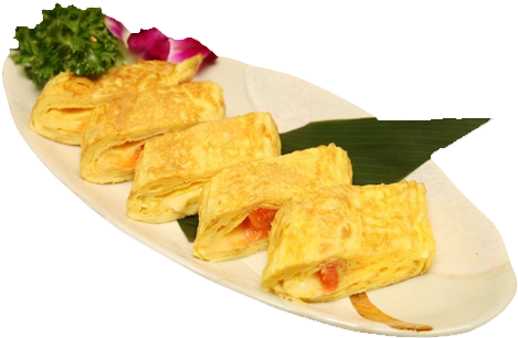 Omelette Png Background Image - Tamagoyaki (701x463), Png Download