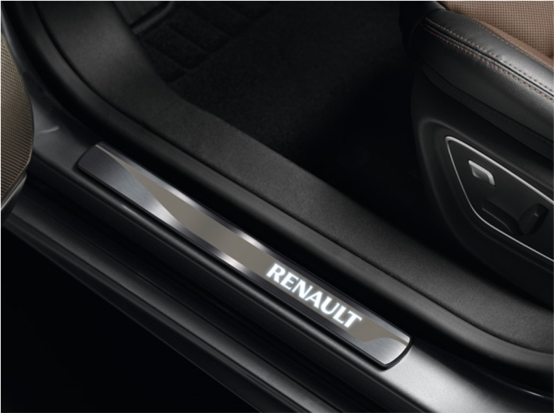 Renault Door Sills - Seuils De Porte Eclairé Renault (800x800), Png Download