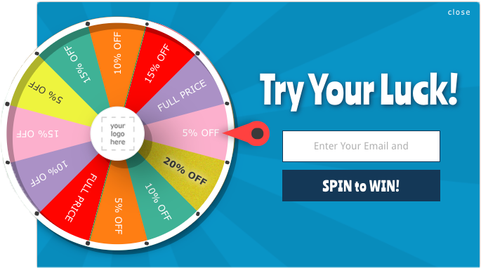 Spin To Win - Spin And Win Ecommerce (738x459), Png Download