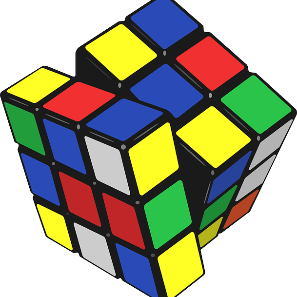 Totally Tubular Toys - Rubik's Cube Vector Png (609x609), Png Download