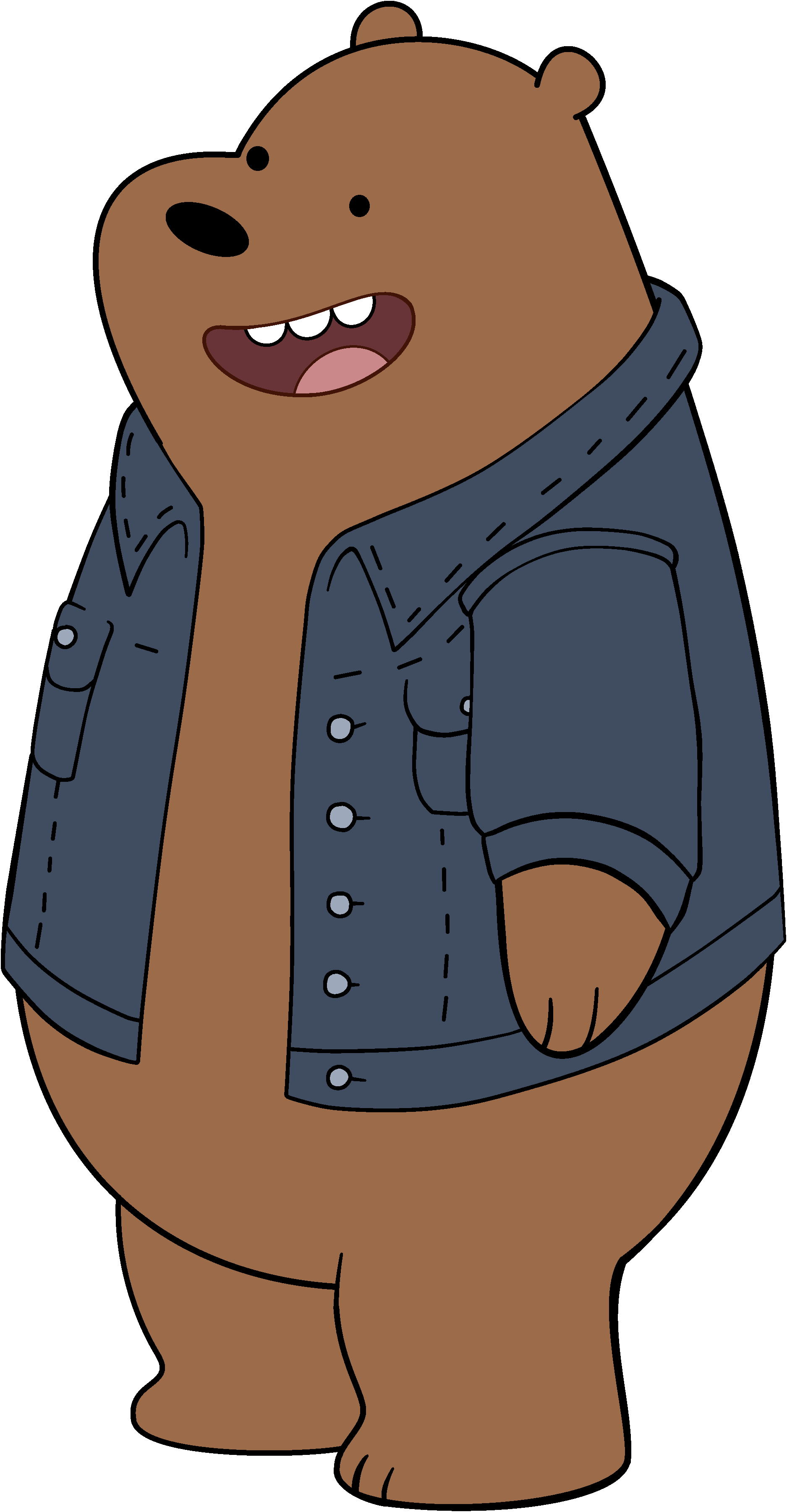 Download Jacket - Jacket Png - We Bare Bears Grizz Jacket - Full Size ...