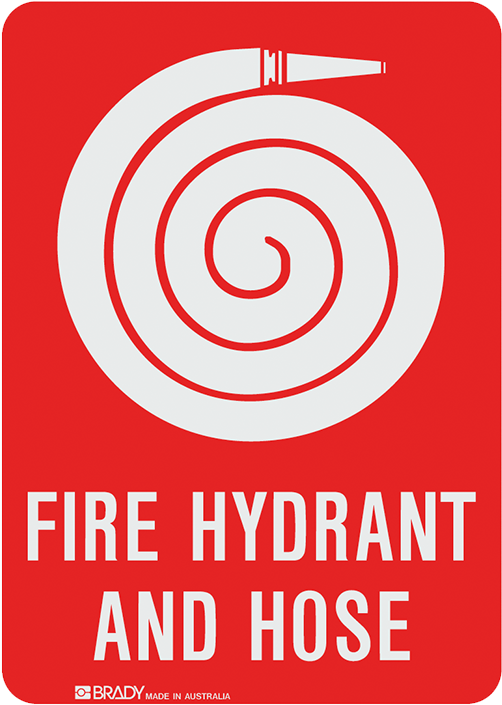 Brady Fire Equipment Signs - Fire Hose (800x800), Png Download