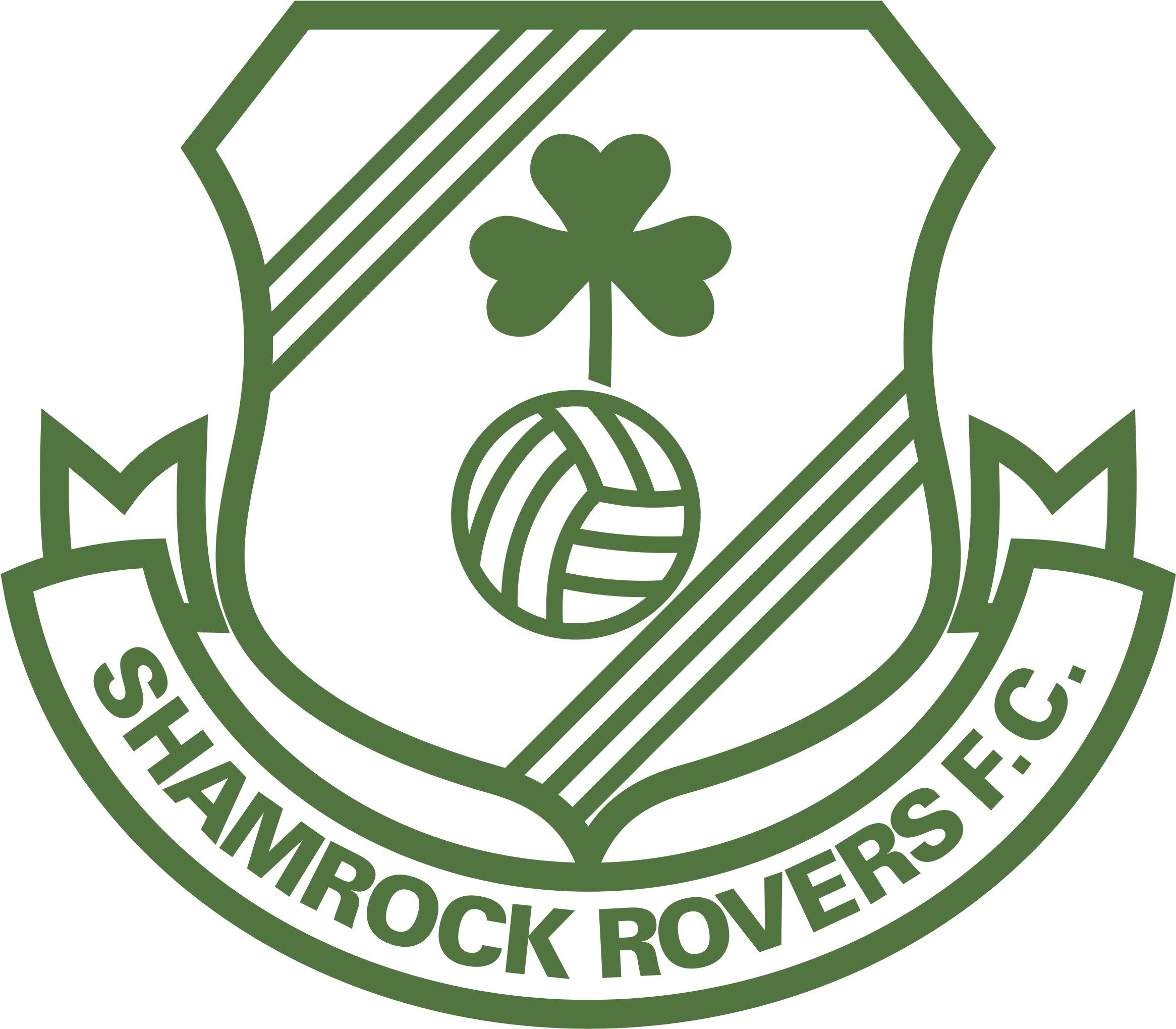 Shamrock Rovers Logo Png Transparent - Shamrock Rovers F.c. (2400x2400), Png Download