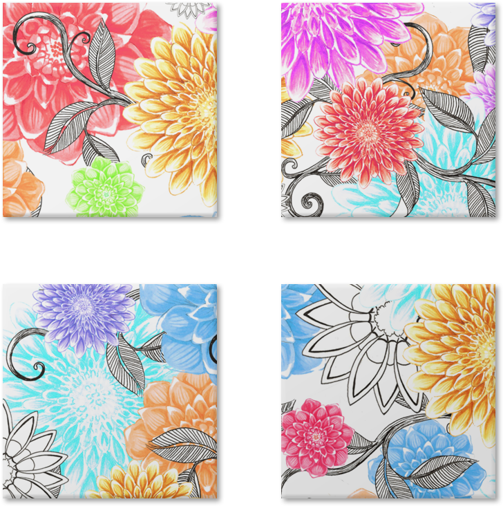 Magneto Florais Da Lua De Lundaysna - Floral Design (800x800), Png Download