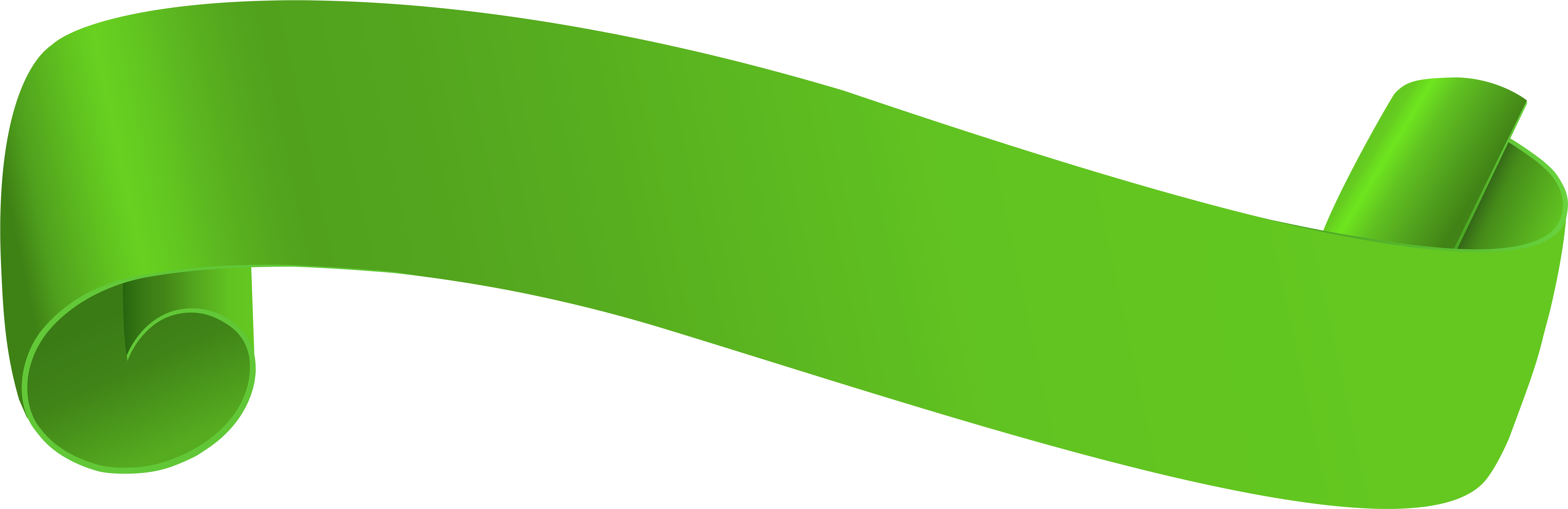 Green Transparent Banner Clipart (8000x2659), Png Download