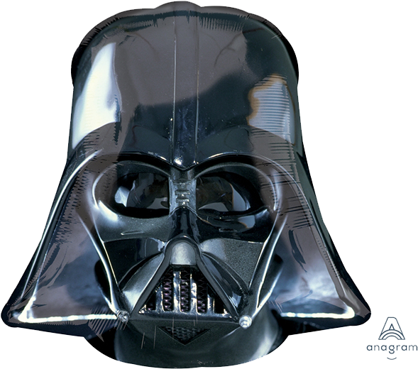 Darth Vader Helmet Black Supershape Balloon - Globo Star Wars (600x600), Png Download