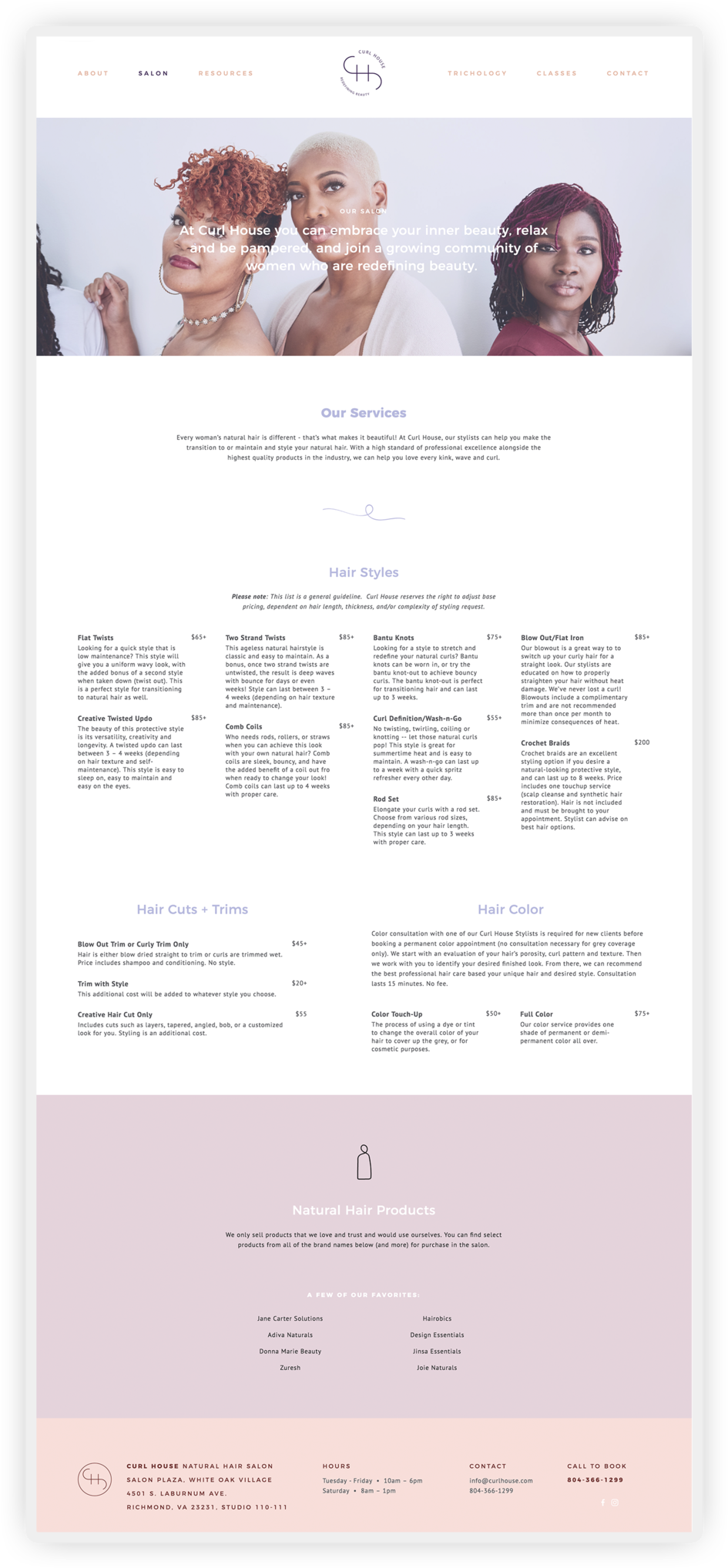 Salon Page2 Curlhouse - Brochure (1000x2134), Png Download