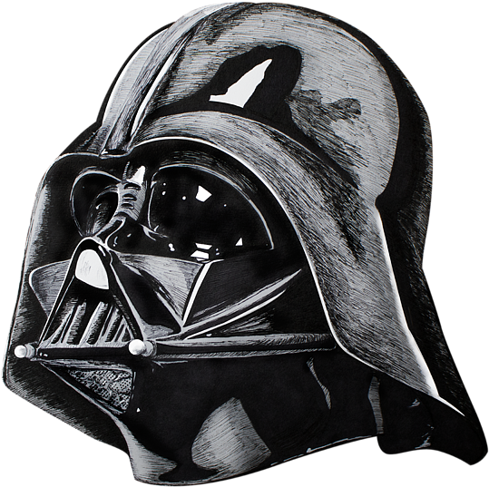 Bleed Area May Not Be Visible - Darth Vader Stippling (600x600), Png Download