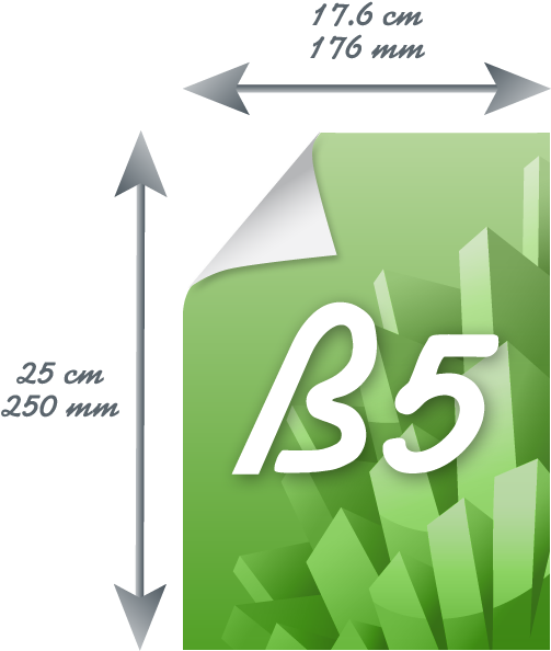 The Size Of B5 Is - B5 Paper Size In Cm (581x621), Png Download