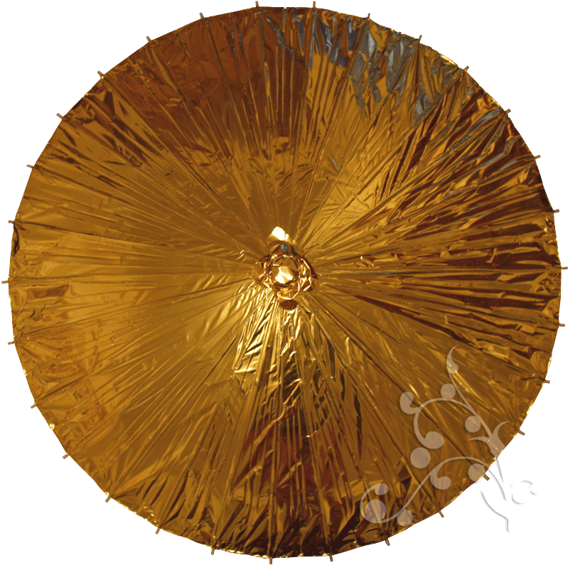 Gold Foil Parasol - Circle (825x816), Png Download
