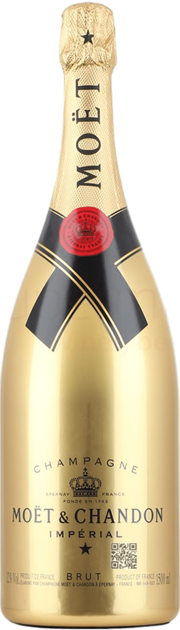Gold Moet Et Chandon (752x2240), Png Download