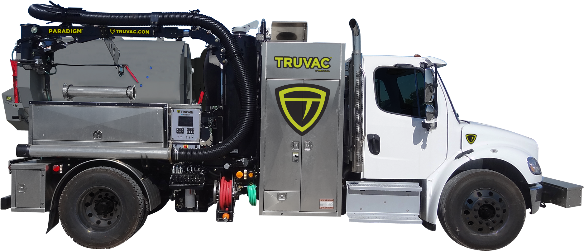 6" Vacuum System - Trailer Truck (1920x834), Png Download