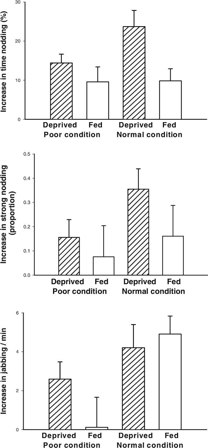 Increase In Begging During Day Four Of Deprived (bars - Diagram (716x1532), Png Download