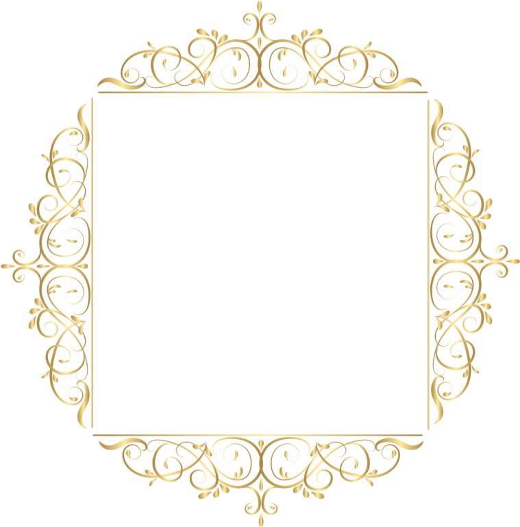 Decorative Borders Clip Art - Circle (768x777), Png Download