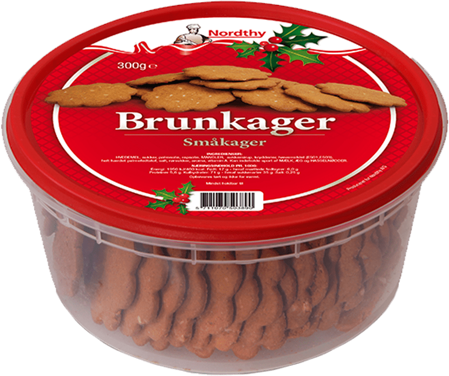 Nordthy Brunkager 225g - Cookies And Crackers (1000x1000), Png Download