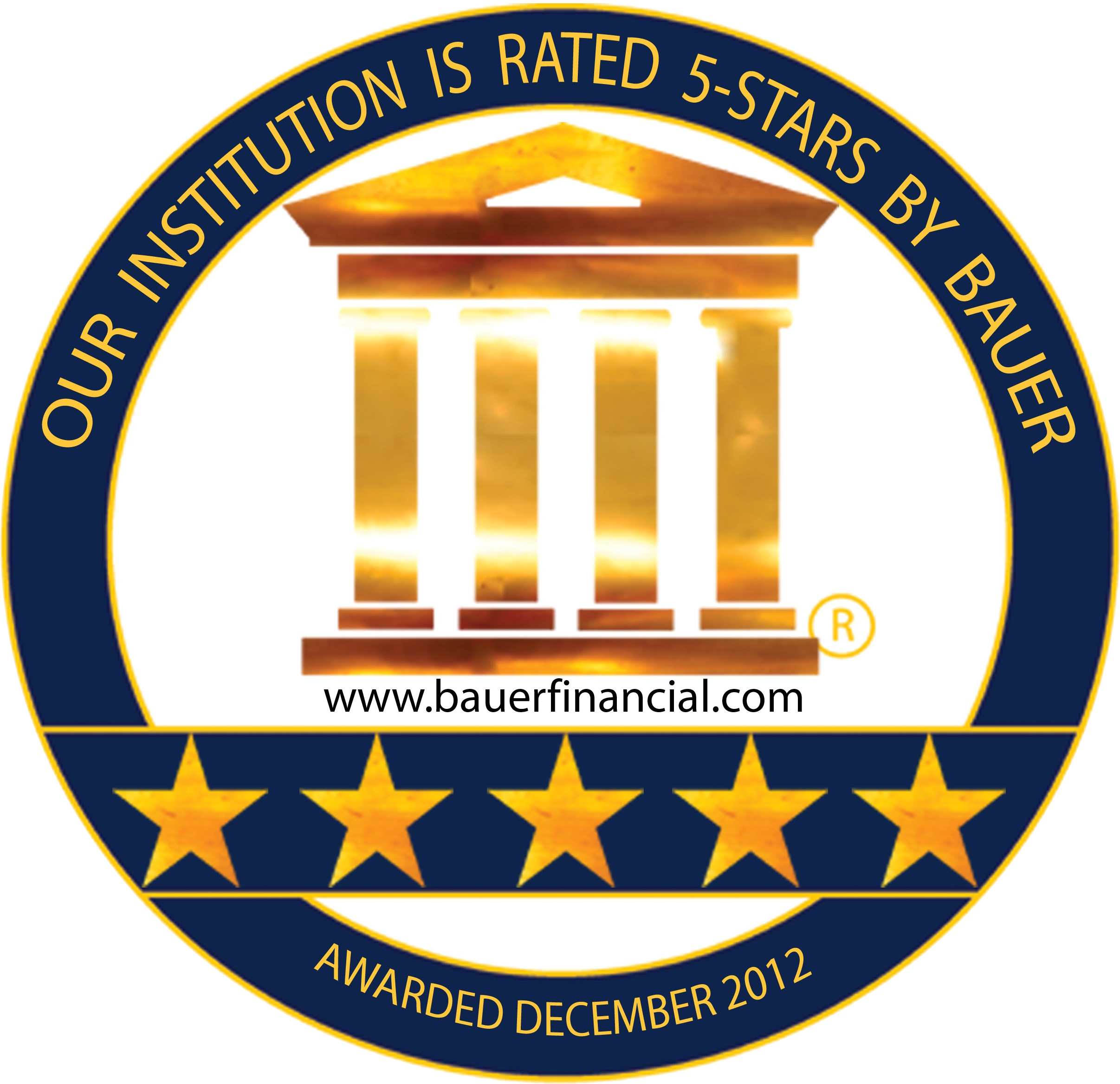 Finemark Receives 5-star Rating - Bauer Financial (2580x2430), Png Download