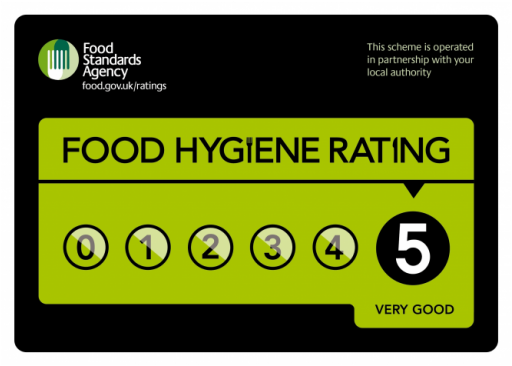 Food Hygiene Rating- Still 5 Star - Hygiene Rating 5 (768x432), Png Download
