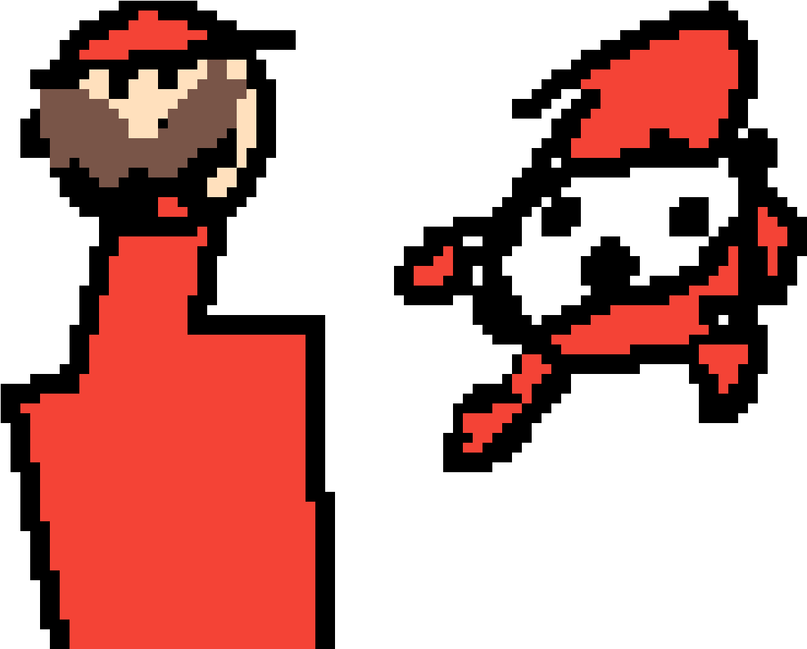 Mario X Shy Guy - Cartoon (1400x1400), Png Download