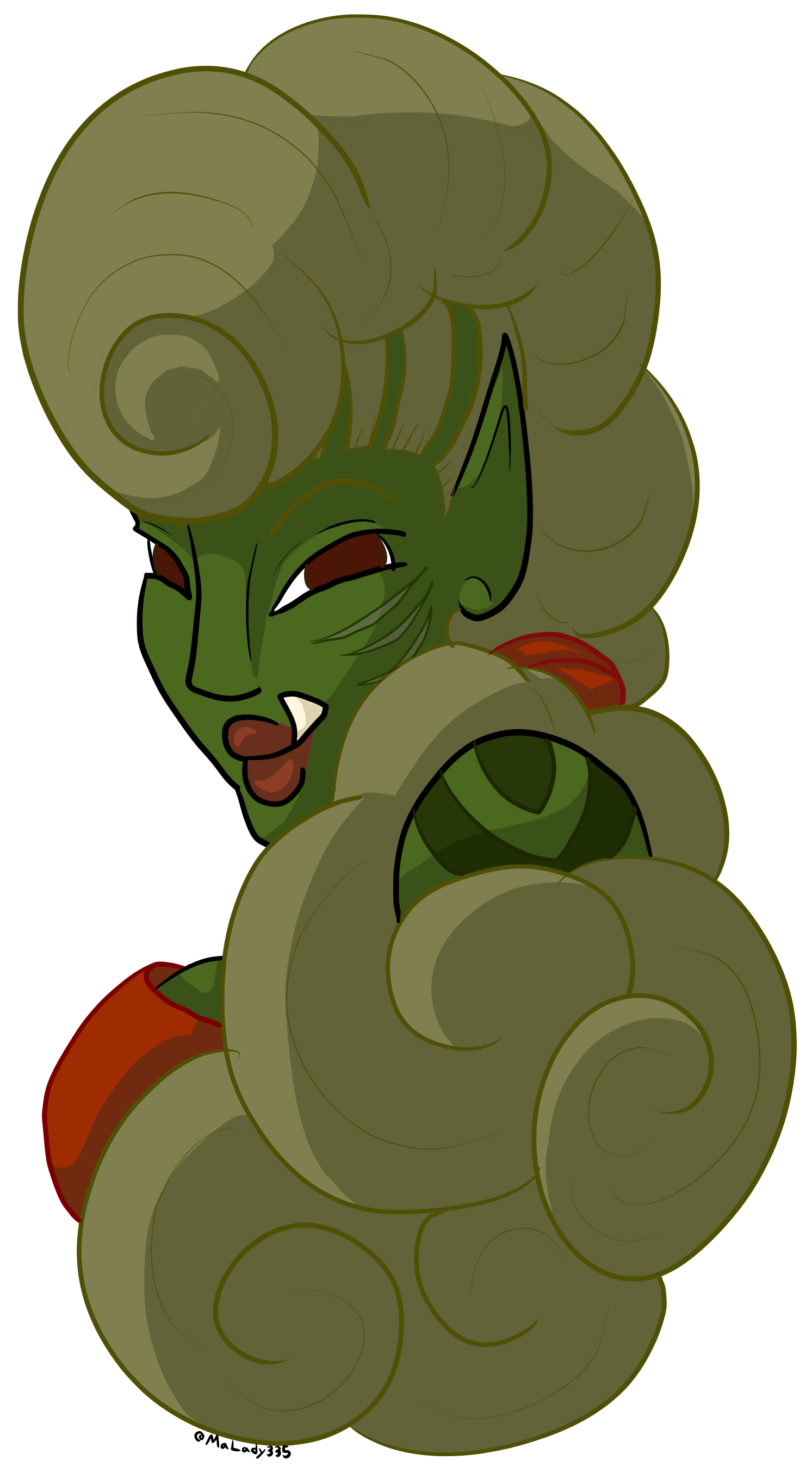 Orc Sticker - Cartoon (1920x2940), Png Download