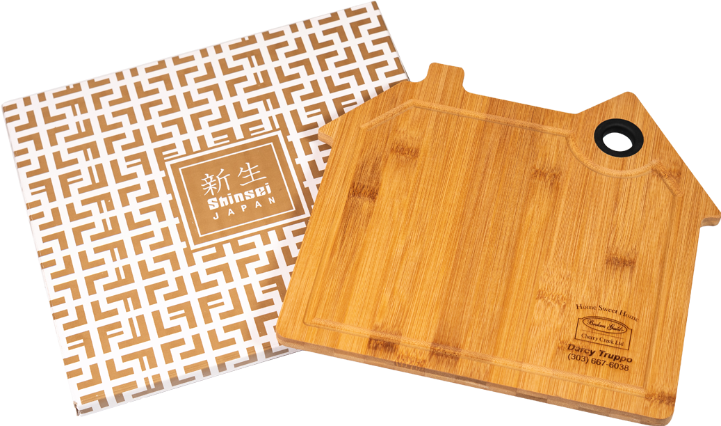 House Shaped Bamboo Cutting Board - Plywood (1050x850), Png Download