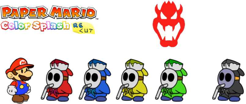 Prelude To The Recolored Paper Tale - Cartoon (844x375), Png Download