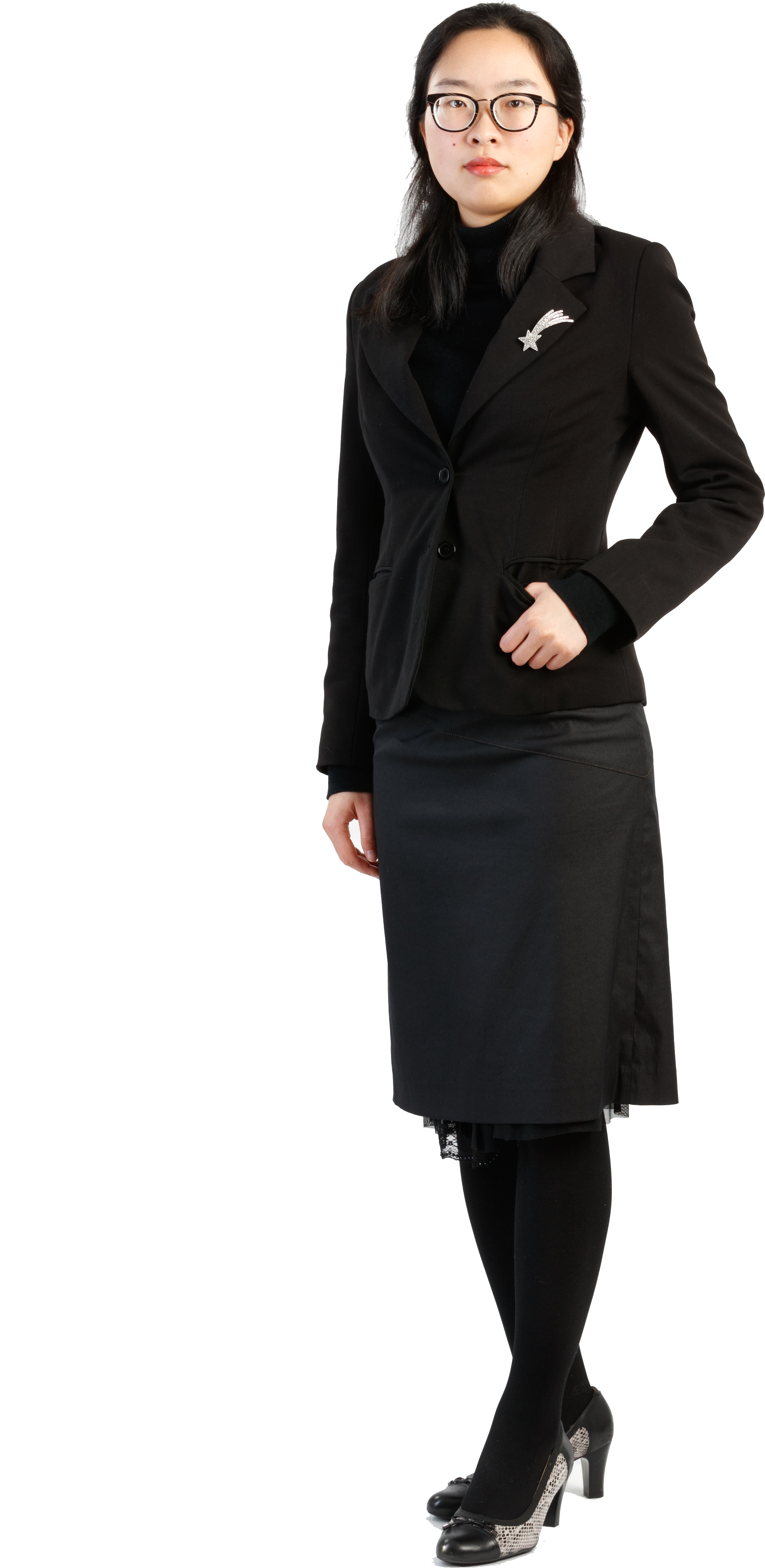 Jasmine - Pencil Skirt (2422x4965), Png Download