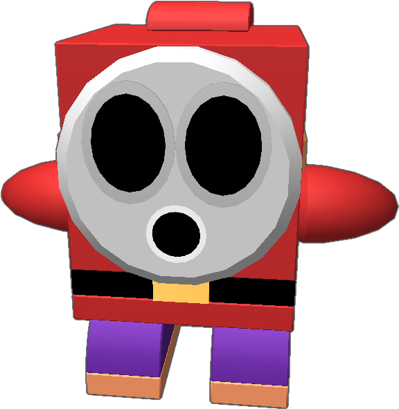 Use This Shy Guy For Your Mario Needs Edit It's Color (768x768), Png Download