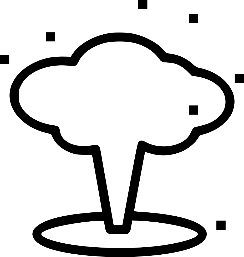 Nuclear Bomb Mushroom Comments - Icon (928x980), Png Download
