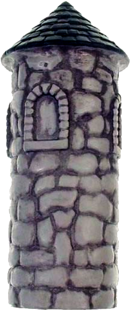 Medieval Madness Castle Tower Large - Stone Wall (520x1177), Png Download