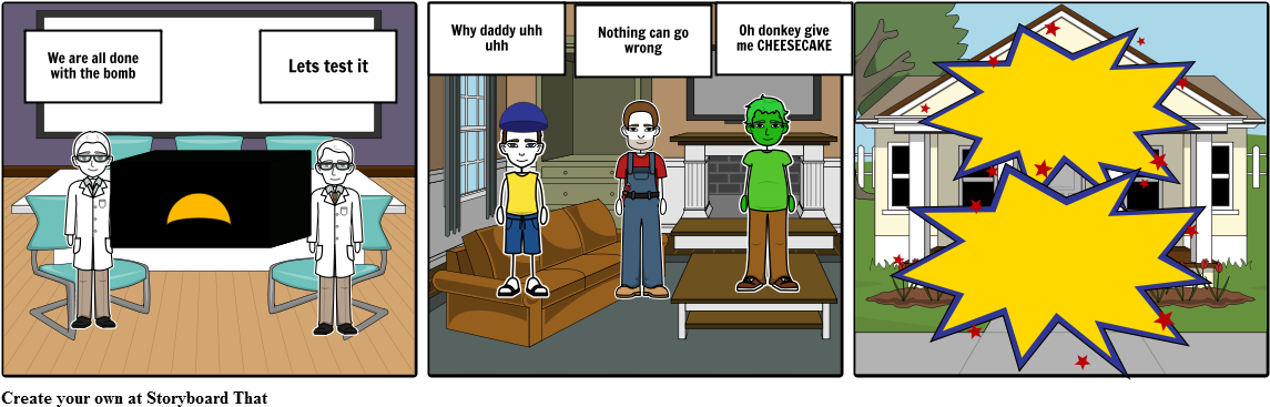 Death By Nuclear Weapon - Telephone Manners Comic Strip (1164x385), Png Download