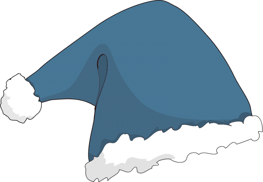 Free Png Download Santa Claus Hat Drawing Png Images - Santa Claus Hat Drawing (850x591), Png Download