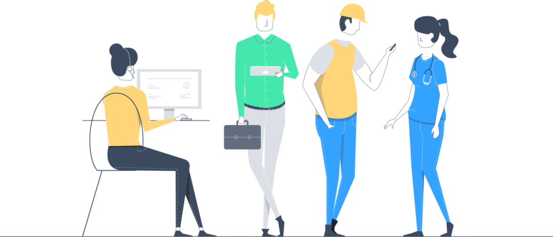 Clip Art Free Library Manager Clipart Business Worker - Workforce Transparent (1080x464), Png Download