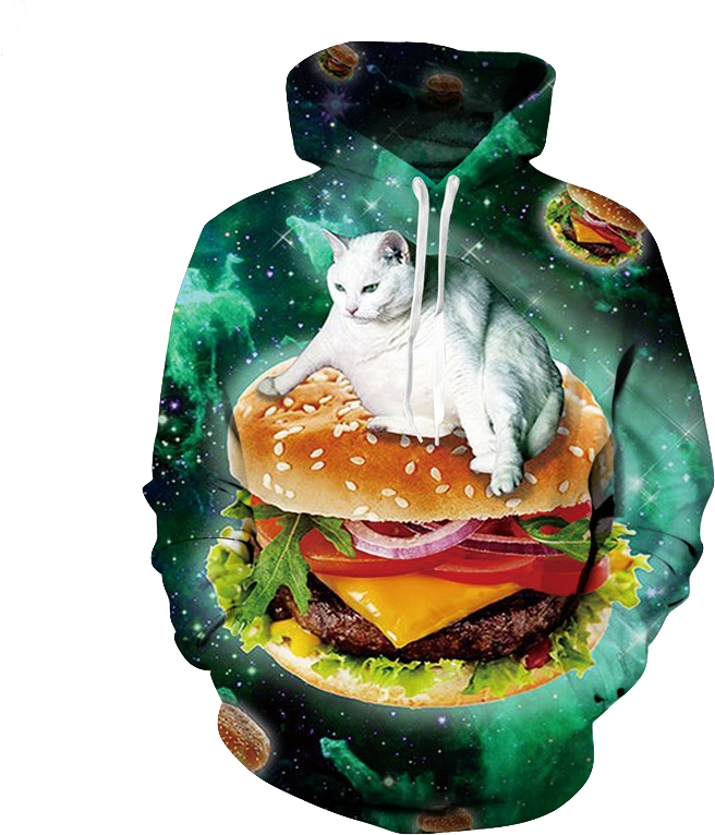 Cool Cat Unisex Hoodie - Cat Shirts (800x800), Png Download