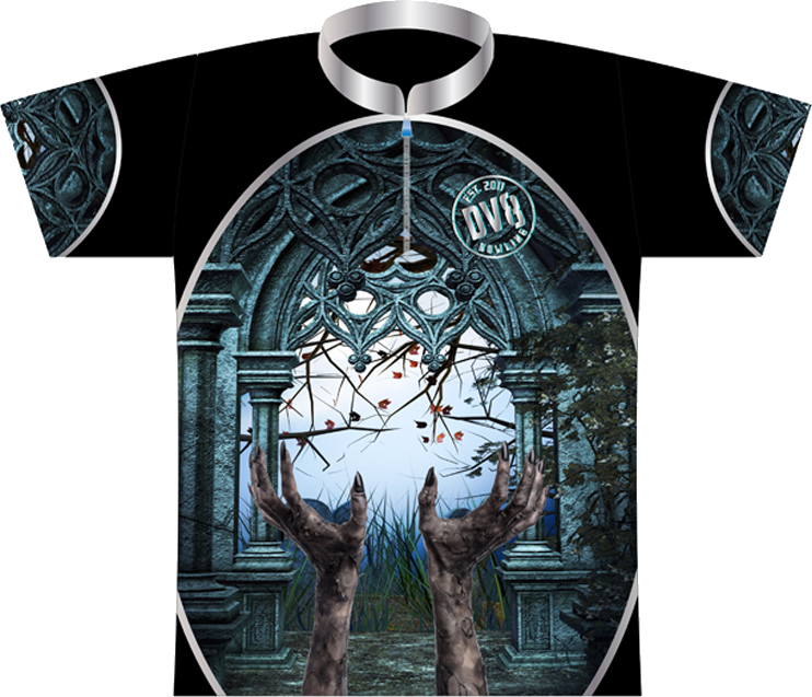 Dv8 Zombie Hands Dye Sublimated Jersey - Old Castle Door (742x637), Png Download
