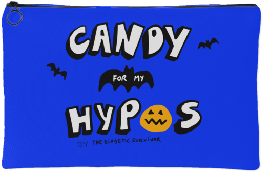 Diabetes Halloween Carry All Pouches - Label (600x600), Png Download