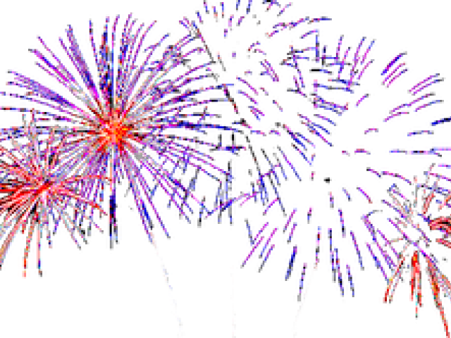 Sparklers Clipart New Years Eve Firework - Fireworks Png With Transparent Background (640x480), Png Download