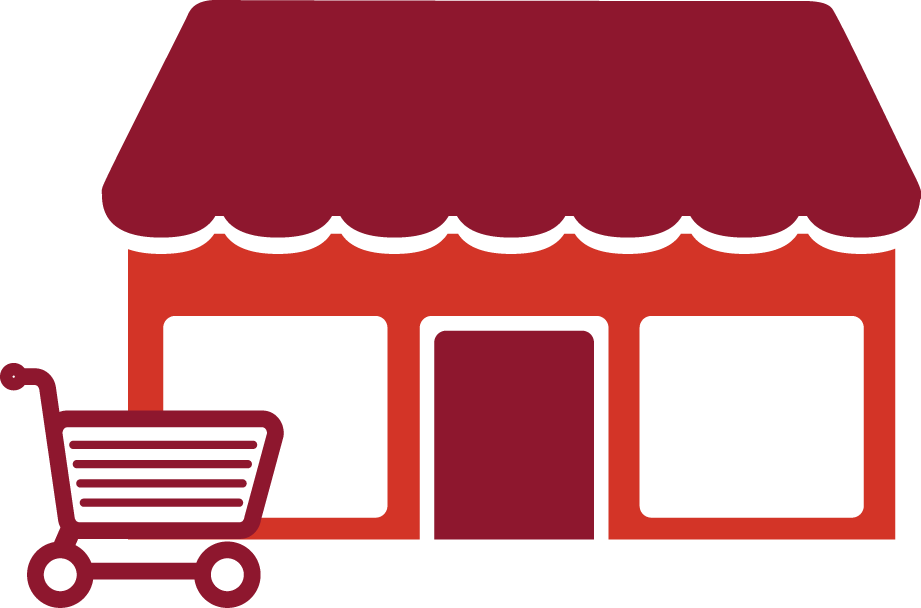 Shop With Cart (921x608), Png Download
