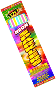 #20 Neon Sparklers - Sparkler (199x310), Png Download