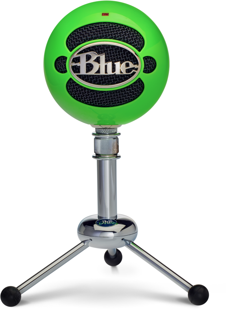 Snowball Classic Studio-quality Usb Microphone - Blue Snowball Neon Green (850x1119), Png Download