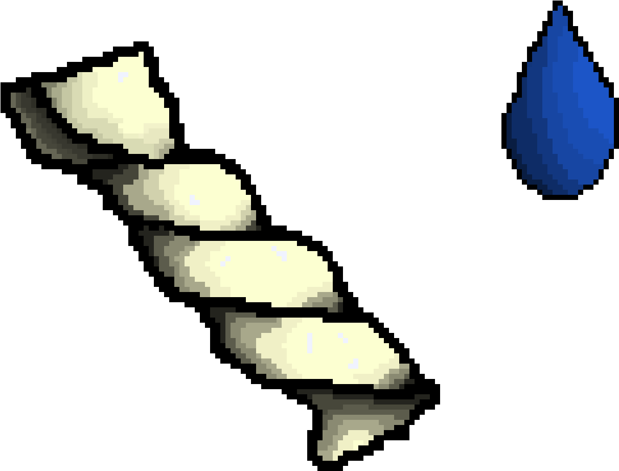 Droplet And Towel - Towel Pixel Art (1230x950), Png Download