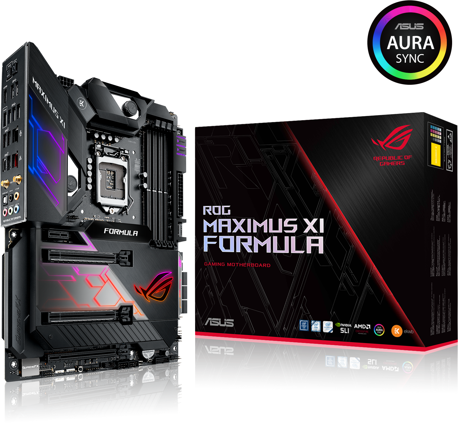 Arrives With A Trio Of Unlocked Processors Ripe For - Asus Rog Maximus Xi Formula (1772x1772), Png Download