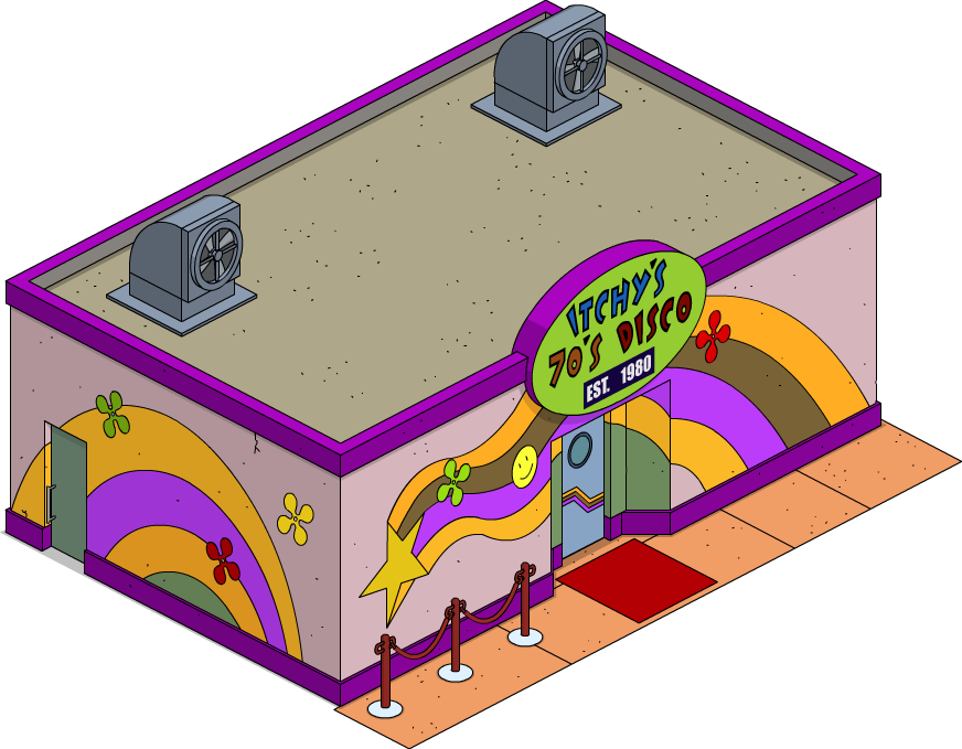 Tsto Itchy's 70's Disco (872x679), Png Download