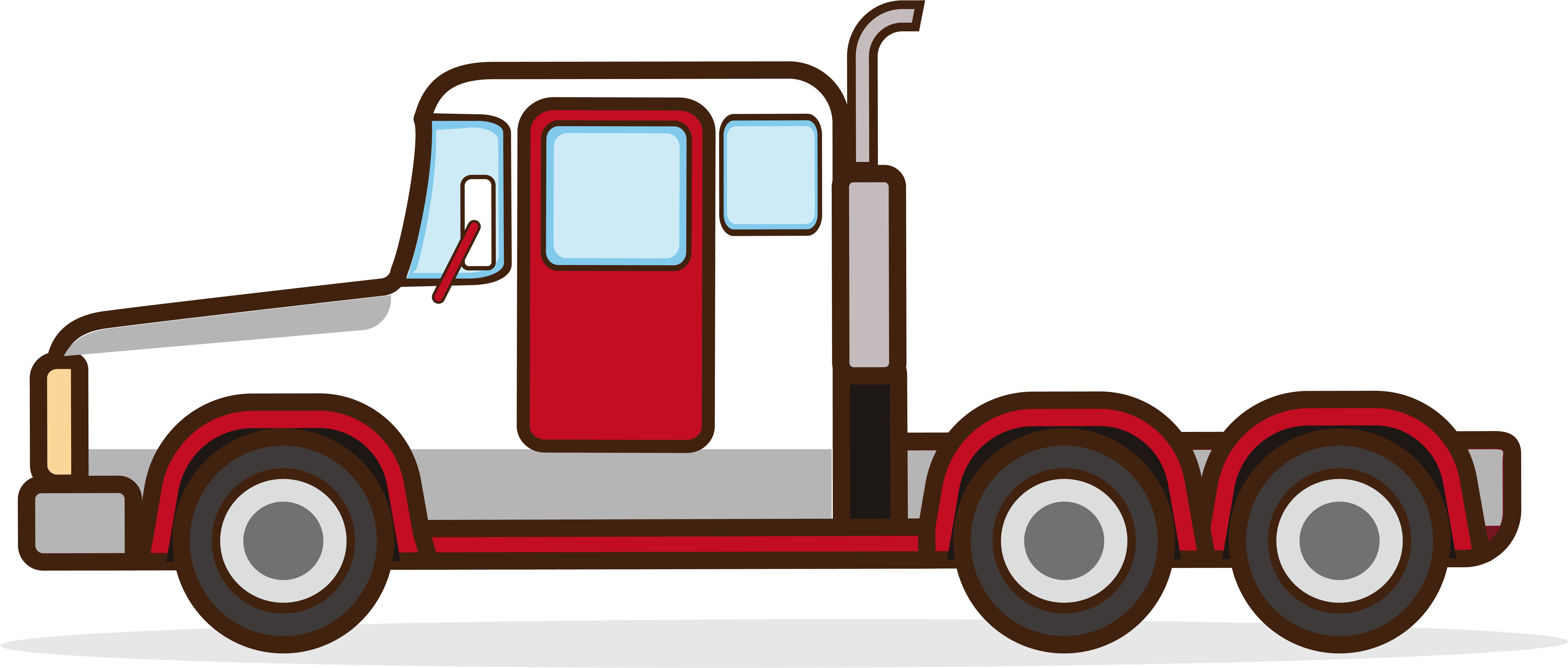 Caminhão Transporte Desenhos Animados Carro Png E Imagem (8334x8334), Png Download