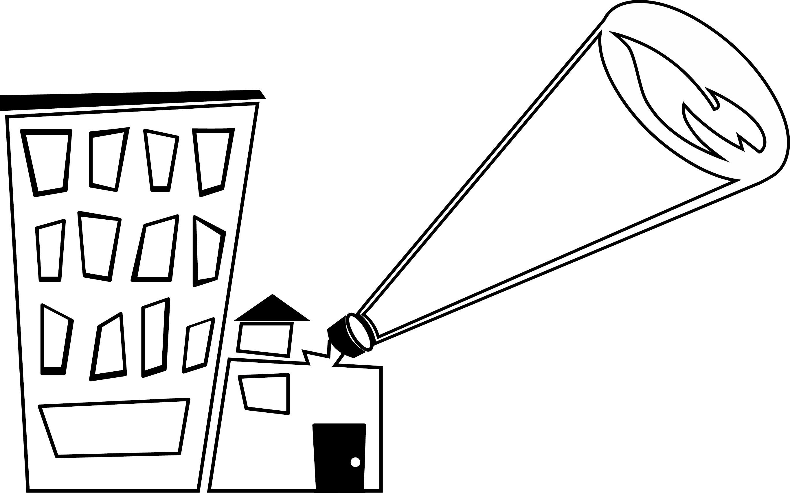 Bat Signal - Line Art (2730x1706), Png Download